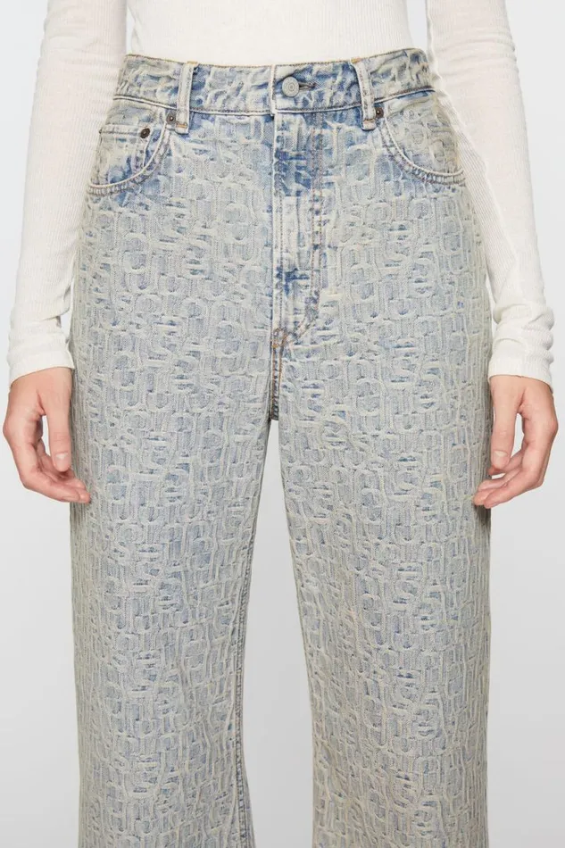 Acne Studios Relaxed Fit Jeans 8211 2022 Monogram Bluebeige Women Jeans Acne Studios Relaxed Fit Jeans 8211 2022 Monogram Bluebeige Women Jeans