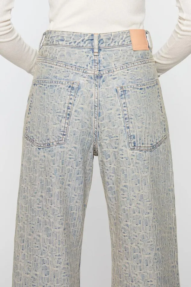 Acne Studios Relaxed Fit Jeans 8211 2022 Monogram Bluebeige Women Jeans Acne Studios Relaxed Fit Jeans 8211 2022 Monogram Bluebeige Women Jeans