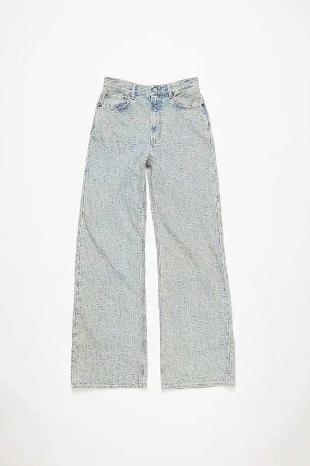 Acne Studios Relaxed Fit Jeans 8211 2022 Monogram Bluebeige Women Jeans Acne Studios Relaxed Fit Jeans 8211 2022 Monogram Bluebeige Women Jeans