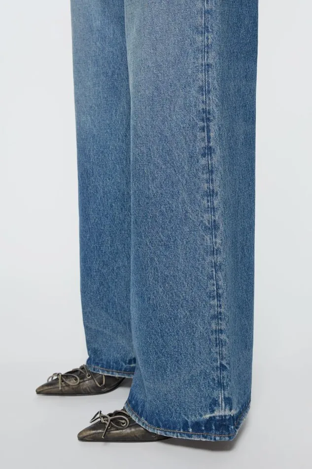 Acne Studios Relaxed Fit Jeans 8211 2022F Mid Blue Women Jeans