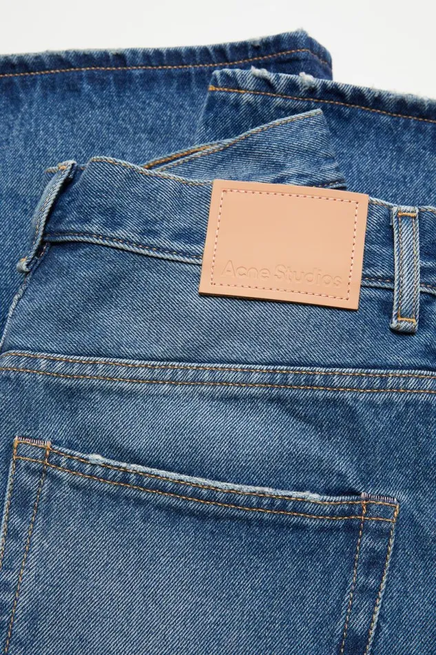 Acne Studios Relaxed Fit Jeans 8211 2022F Mid Blue Women Jeans