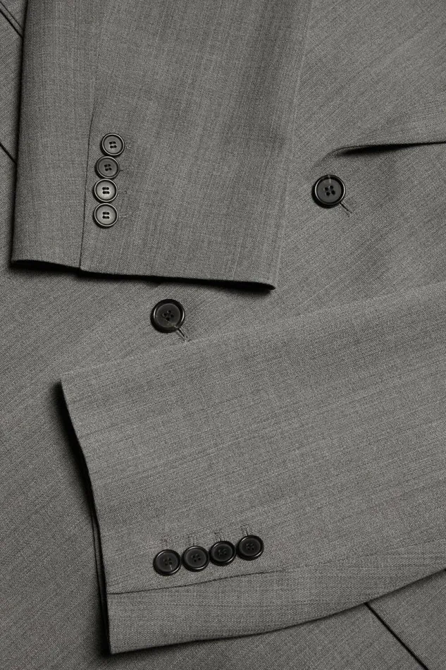 Acne Studios Relaxed Fit Suit Jacket Grey Melange Men Outerwear