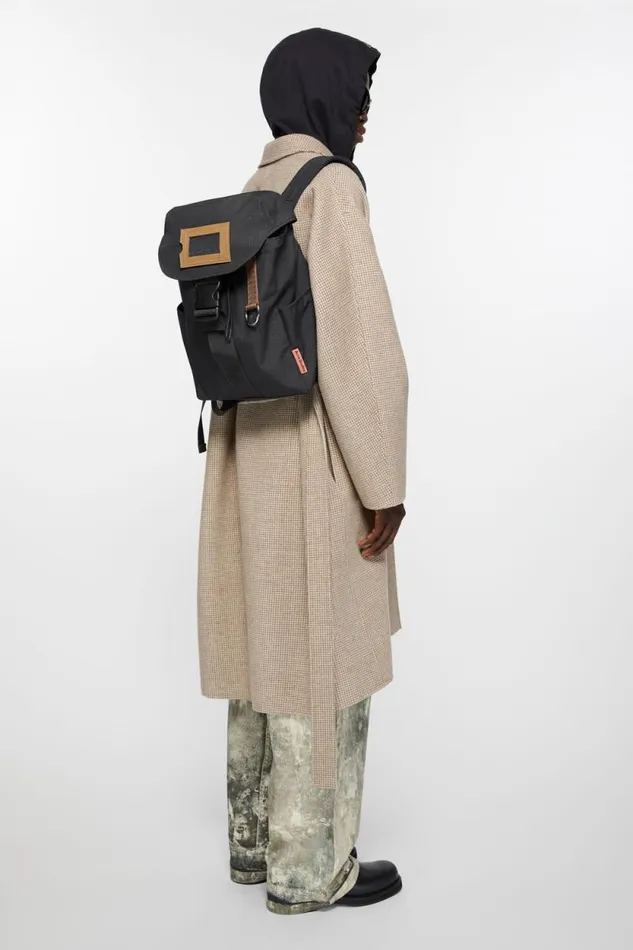 Acne Studios Ripstop Nylon Backpack Black Women Bags Acne Studios Ripstop Nylon Backpack Black Women Bags
