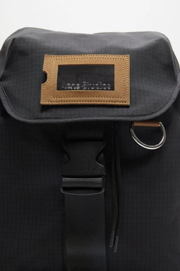 Acne Studios Ripstop Nylon Backpack Black Women Bags Acne Studios Ripstop Nylon Backpack Black Women Bags