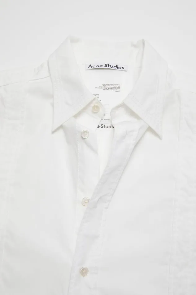 Acne Studios Short Sleeve Buttonup Shirt White Men Shirts Acne Studios Short Sleeve Buttonup Shirt White Men Shirts