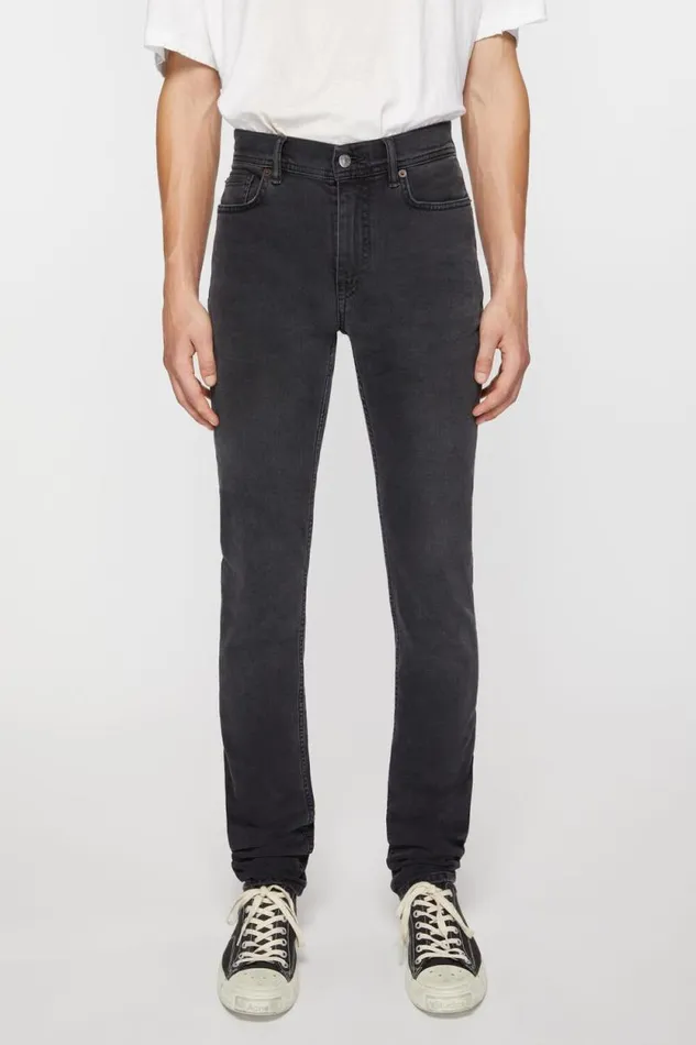 Acne Studios Skinny Fit Jeans 8211 North Used Black Men Jeans