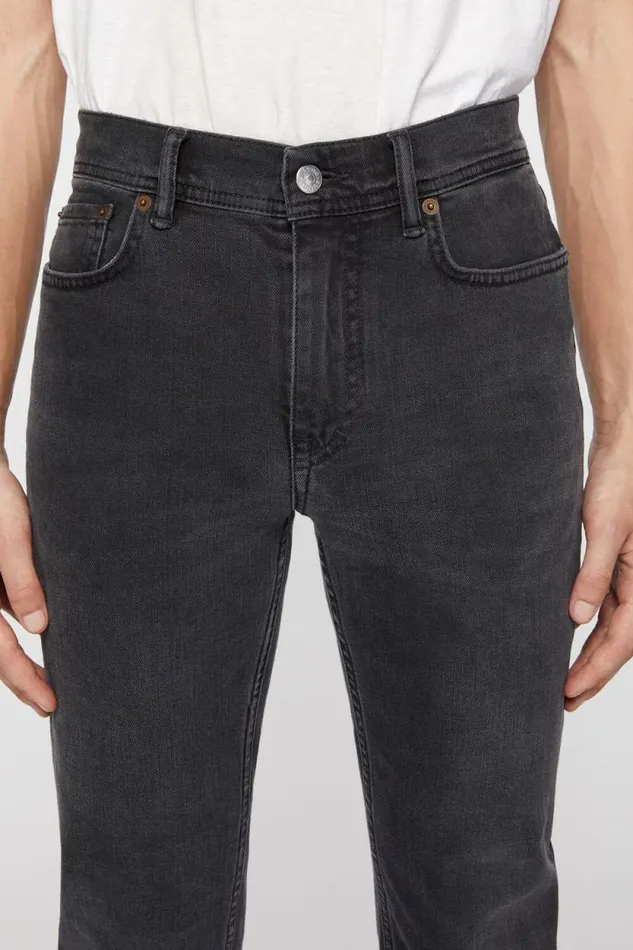 Acne Studios Skinny Fit Jeans 8211 North Used Black Men Jeans