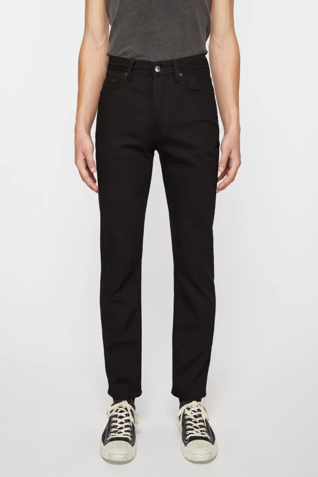 Acne Studios Slim Fit Jeans 8211 River Stay Black Men Jeans