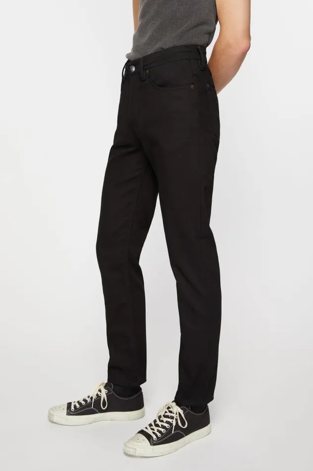 Acne Studios Slim Fit Jeans 8211 River Stay Black Men Jeans Acne Studios Slim Fit Jeans 8211 River Stay Black Men Jeans