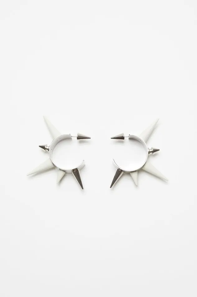 Acne Studios Spike Earrings Silver Women Jewellery