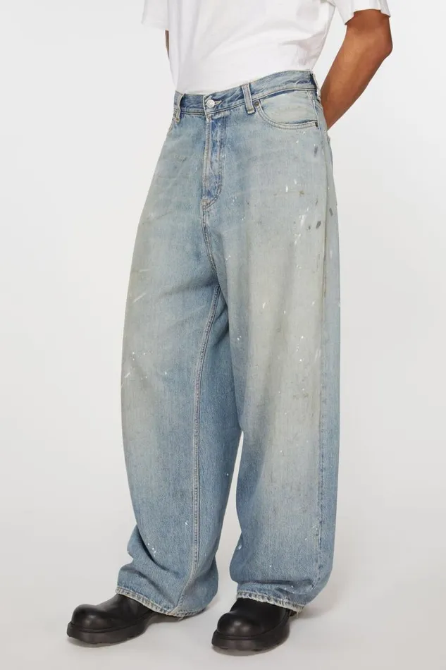 Acne Studios Super Baggy Fit Jeans 8211 2023M Light Blue Men Jeans Acne Studios Super Baggy Fit Jeans 8211 2023M Light Blue Men Jeans