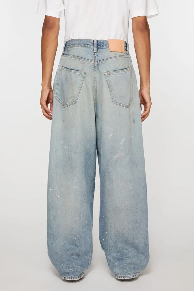 Acne Studios Super Baggy Fit Jeans 8211 2023M Light Blue Men Jeans Acne Studios Super Baggy Fit Jeans 8211 2023M Light Blue Men Jeans