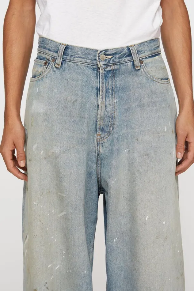 Acne Studios Super Baggy Fit Jeans 8211 2023M Light Blue Men Jeans Acne Studios Super Baggy Fit Jeans 8211 2023M Light Blue Men Jeans