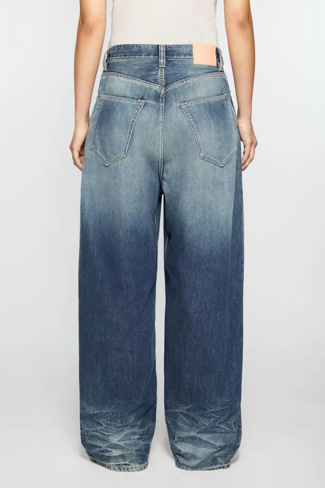 Acne Studios Super Baggy Jeans 8211 2023F Mid Blue Women Jeans Acne Studios Super Baggy Jeans 8211 2023F Mid Blue Women Jeans