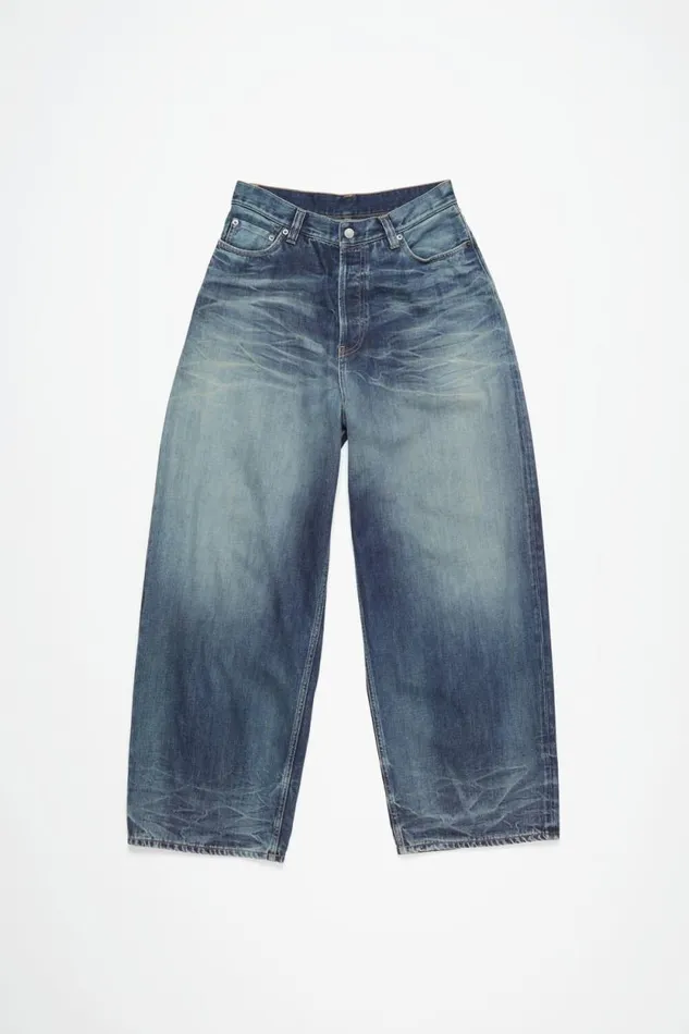 Acne Studios Super Baggy Jeans 8211 2023F Mid Blue Women Jeans Acne Studios Super Baggy Jeans 8211 2023F Mid Blue Women Jeans