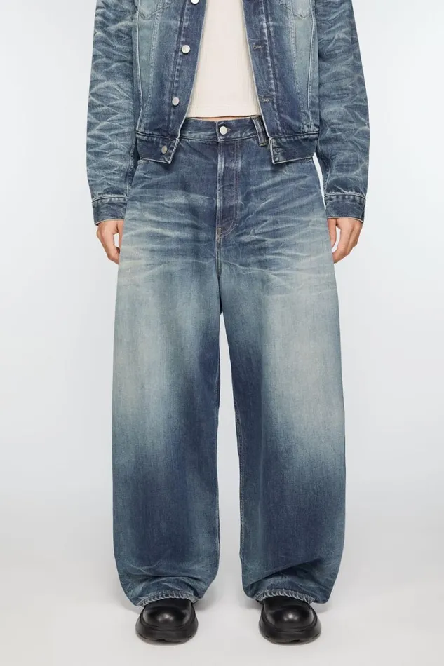 Acne Studios Super Baggy Jeans 8211 2023M Mid Blue Men Jeans