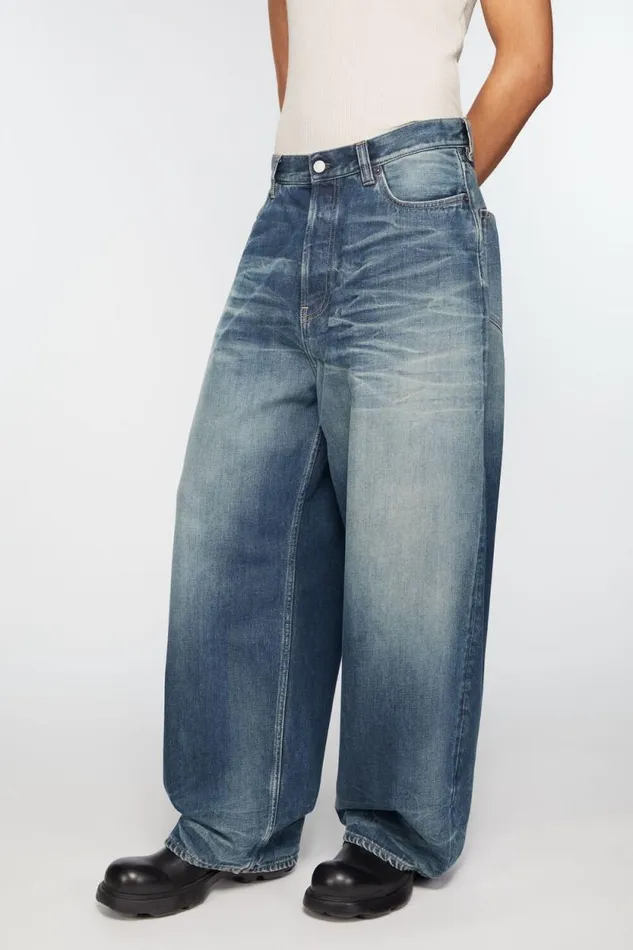 Acne Studios Super Baggy Jeans 8211 2023M Mid Blue Men Jeans