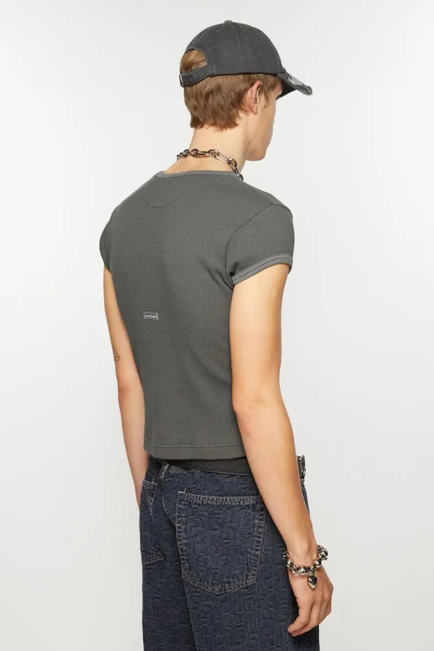 Acne Studios Tshirt 8211 Fitted Unisex Fit Faded Grey Women Tshirts Acne Studios Tshirt 8211 Fitted Unisex Fit Faded Grey Women Tshirts