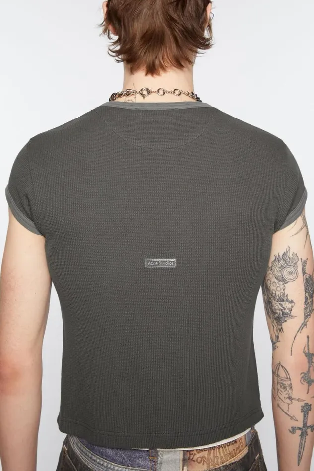 Acne Studios Tshirt 8211 Fitted Unisex Fit Faded Grey Women Tshirts Acne Studios Tshirt 8211 Fitted Unisex Fit Faded Grey Women Tshirts