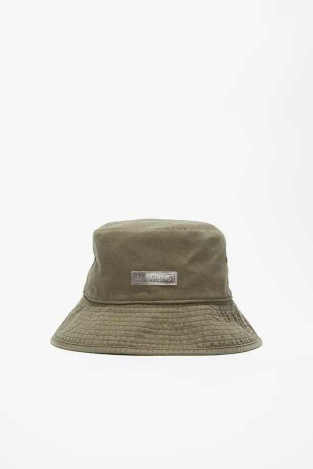 Acne Studios Twill Bucket Hat Khaki Green Women Hats
