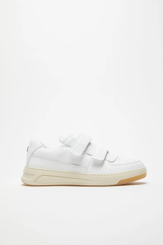 Acne Studios Velcro Strap Sneakers Optic Whiteecru Men Face Collection