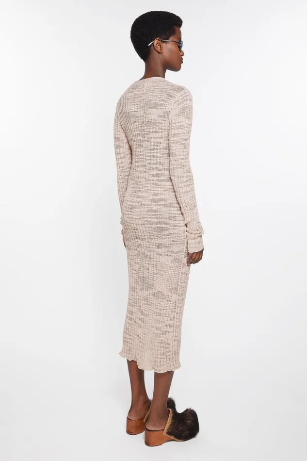 Acne Studios Wide Rib Cardigan Dusty Pink Women Knitwear Acne Studios Wide Rib Cardigan Dusty Pink Women Knitwear