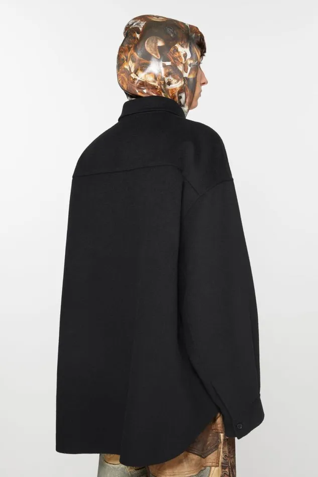 Acne Studios Wool Jacket Black Men Outerwear Acne Studios Wool Jacket Black Men Outerwear