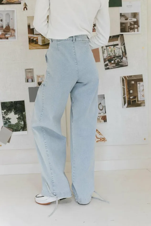 Adalynn Pants In Light Wash Light Wash Women Bohme Pants