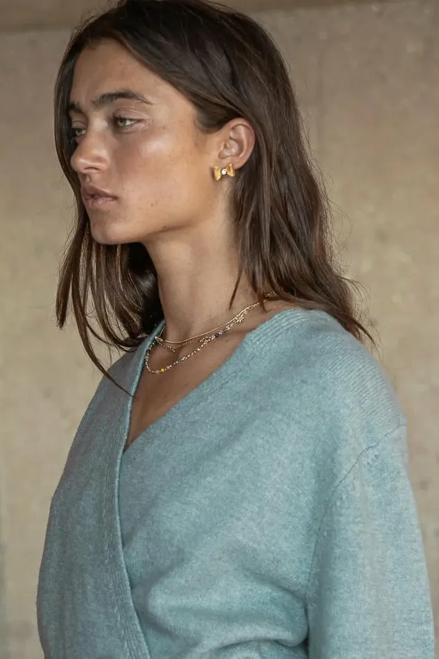Addie Wrap Cardigan In Sage Sage Women Bohme Tops