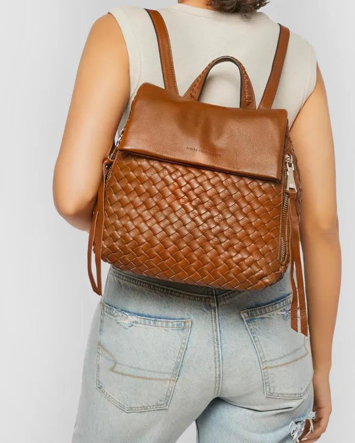 Aimee Kestenberg Backpacks Women Bali Backpack Cinnamon Woven