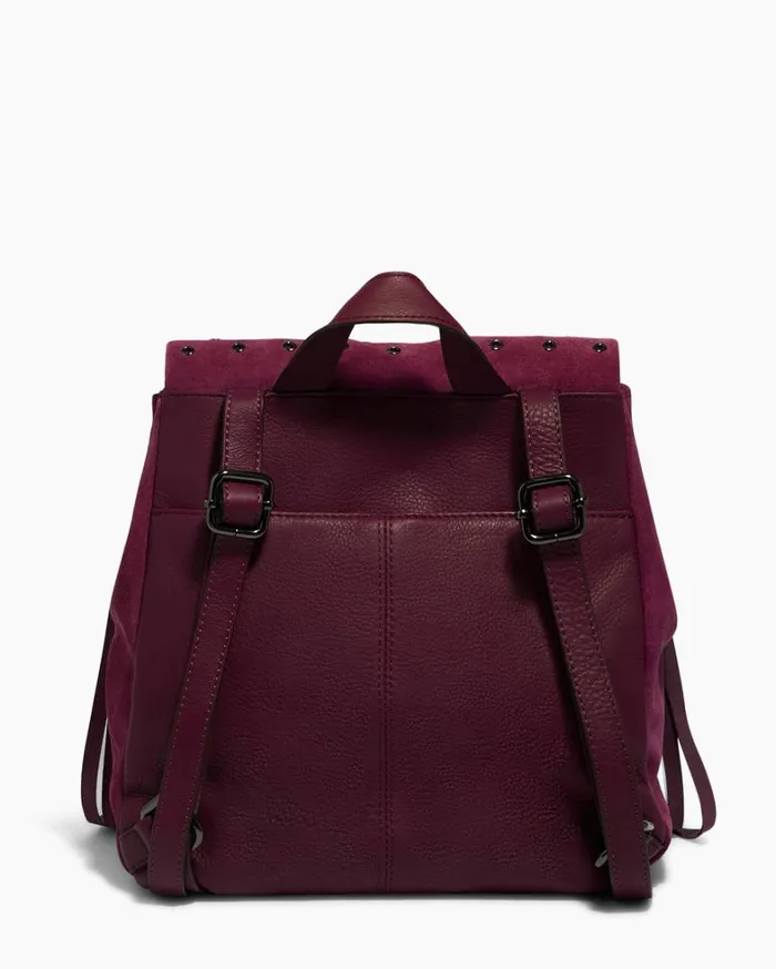 Aimee Kestenberg Backpacks Women Bali Novelty Backpack In Luxury Suede Berry With Eyelets