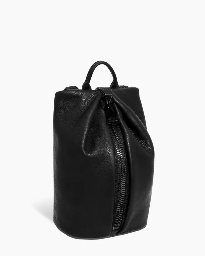 Aimee Kestenberg Backpacks Women Tamitha Mini Backpack Black With Shiny Black Hardware