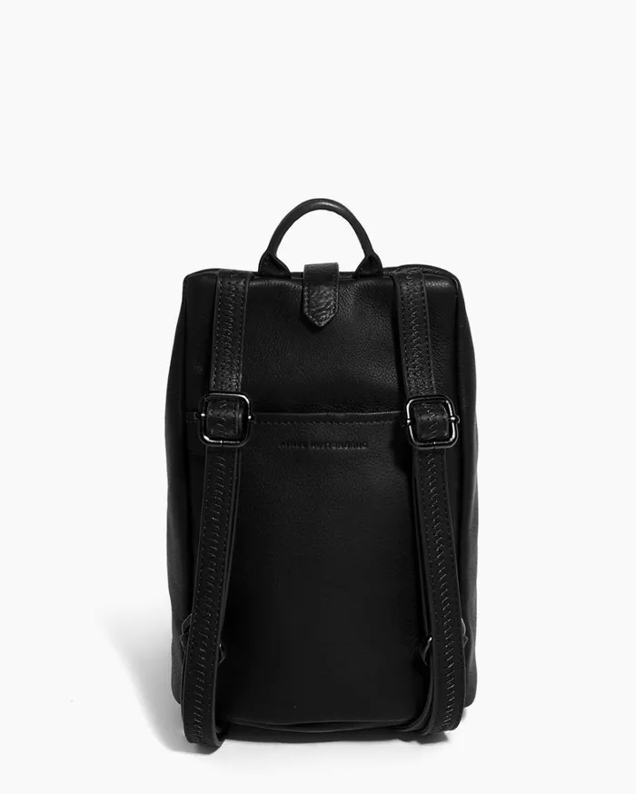Aimee Kestenberg Backpacks Women Tamitha Mini Backpack Black With Shiny Black Hardware