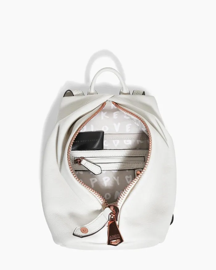 Aimee Kestenberg Backpacks Women Tamitha Mini Backpack Vanilla Ice With Chocolate Rose Gold
