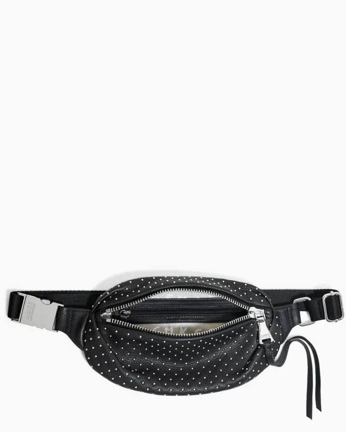 Aimee Kestenberg Bum Bags and Belt Bags Women Milan Novelty Bum Bag Black With Microstuds