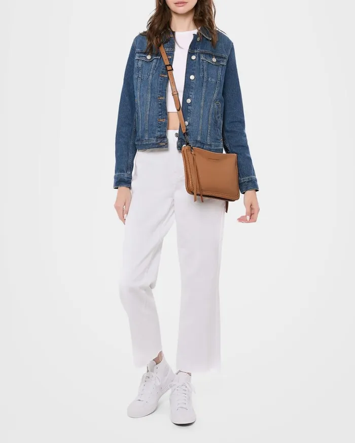 Aimee Kestenberg Crossbody Bags Women Famous Double Top Zip Crossbody Vachetta