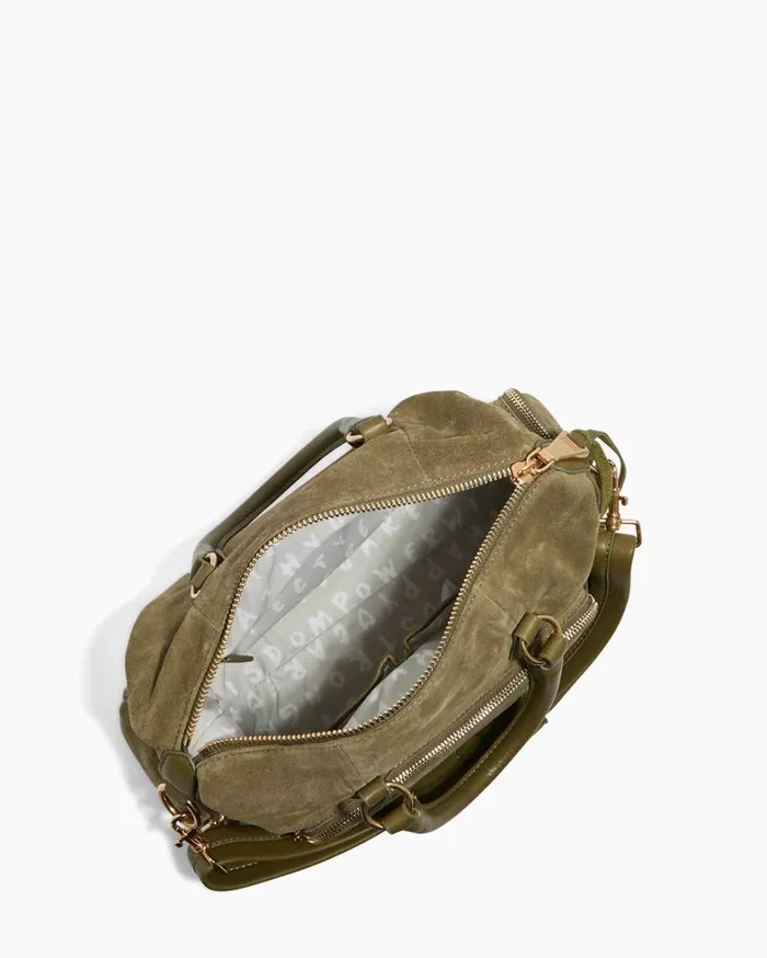 Aimee Kestenberg Satchels Women Away We Go Satchel Kelp Suede