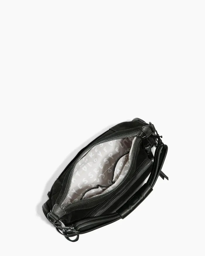 Aimee Kestenberg Shoulder Bags Women Away We Go Convertible Shoulder Black Suede