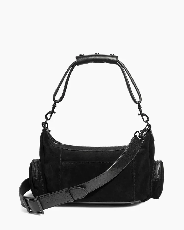 Aimee Kestenberg Shoulder Bags Women Away We Go Convertible Shoulder Black Suede