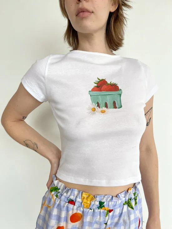 Alex Tee Picnic Strawberries Tops Lisa Says Gah Women