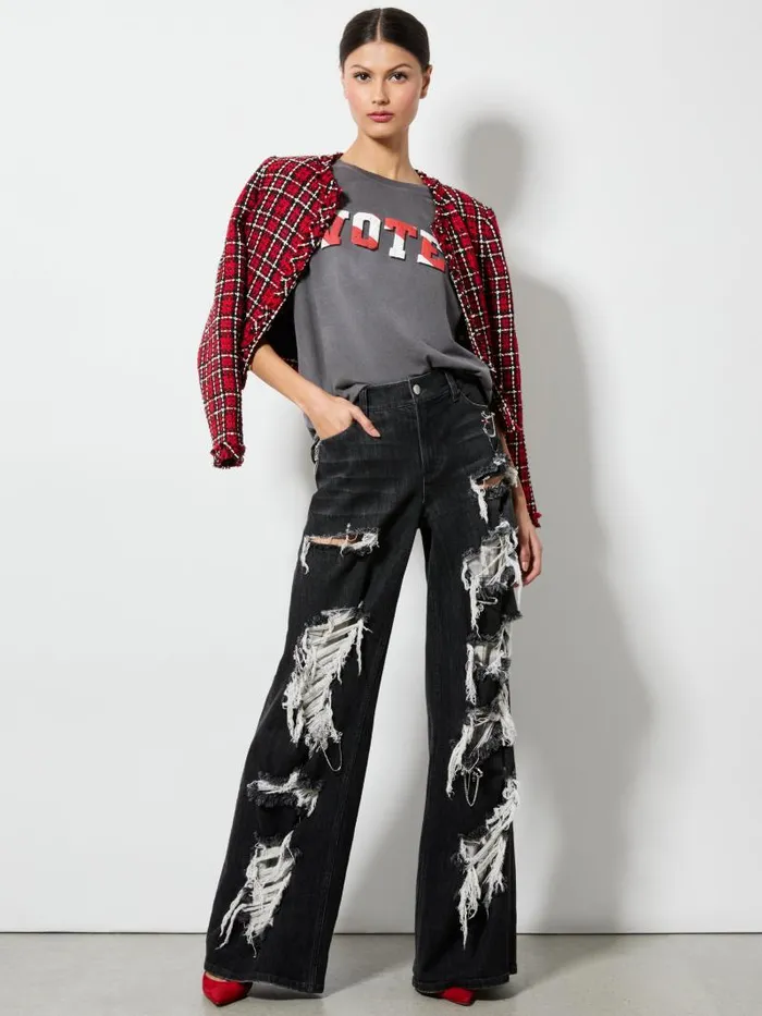 Alice Olivia AO X I AM A VOTER EVAN OVERSIZED TEE United Women Tops