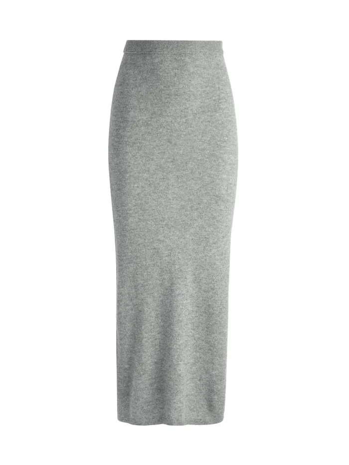 Alice Olivia ADRINA SKIRT Medium Heather Grey Women Skirts