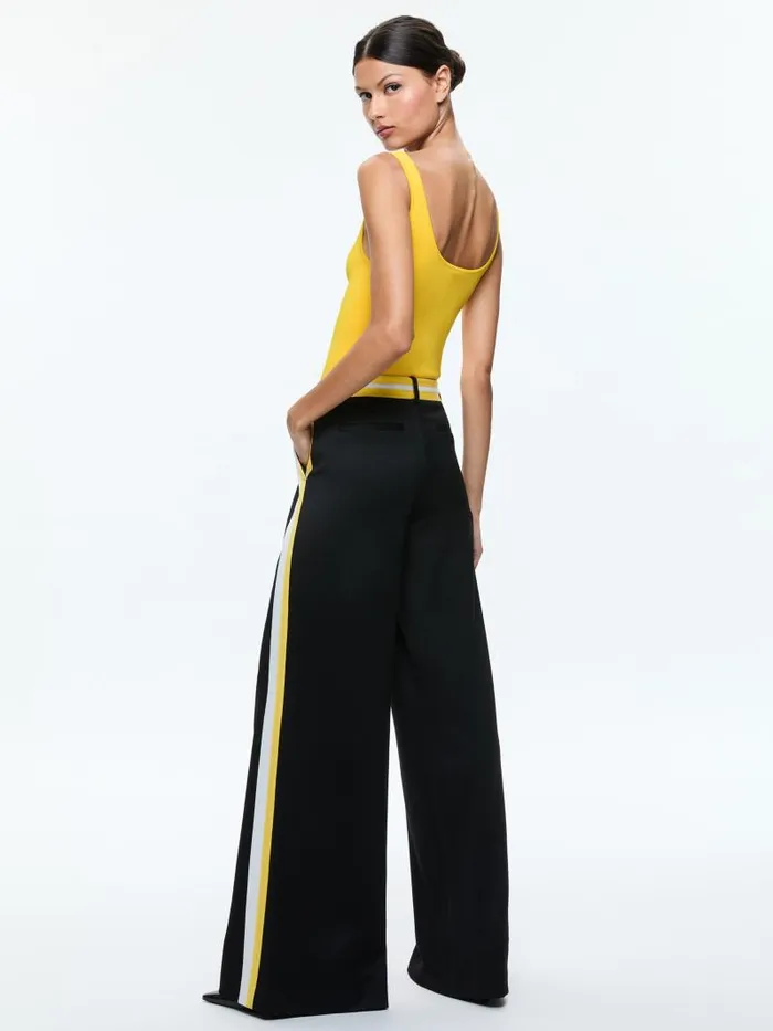 Alice Olivia DARYN FULL LENGTH SWEATER TANK Mustard Seed Women Tops