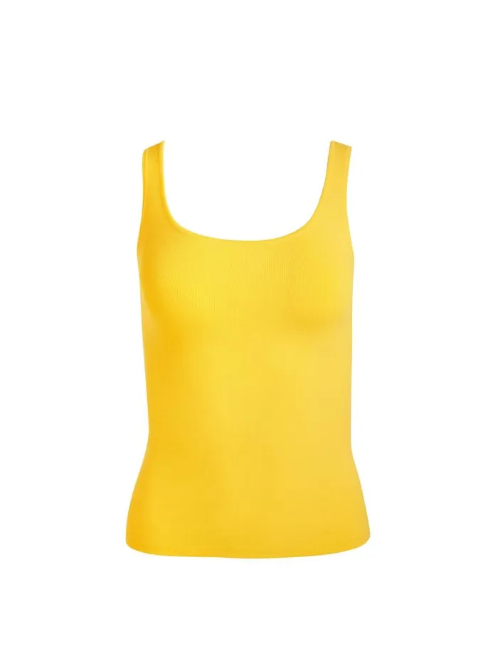 Alice Olivia DARYN FULL LENGTH SWEATER TANK Mustard Seed Women Tops
