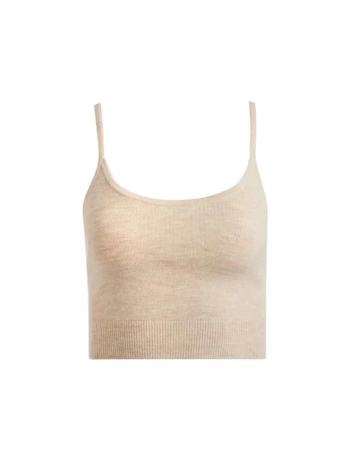 Alice Olivia MAUDE BRALETTE Oatmeal Heather Women Tops