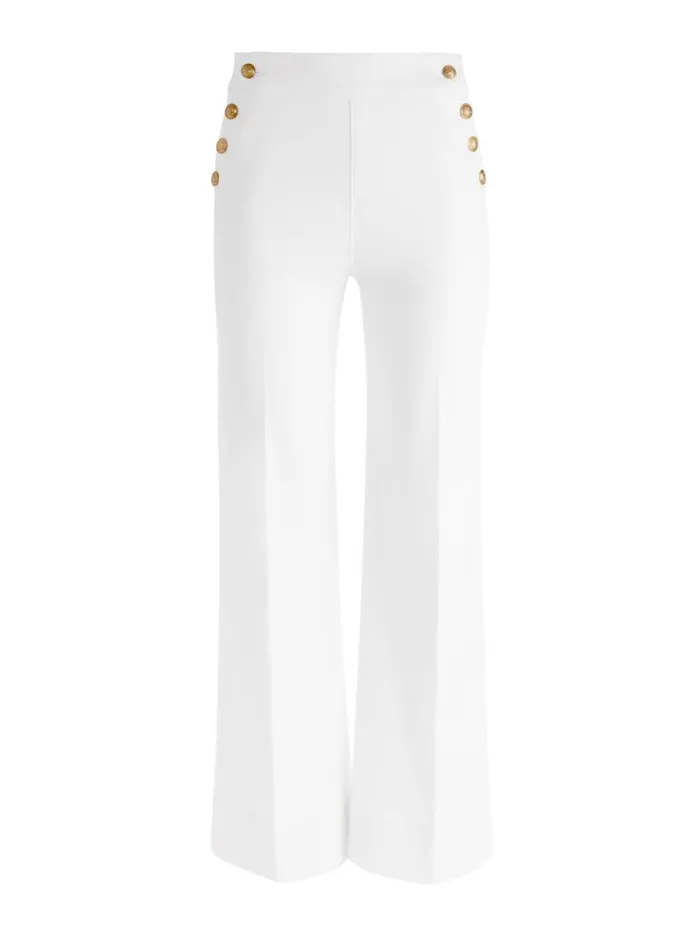Alice Olivia NARIN HIGH RISE JEAN Off White Women Jeans