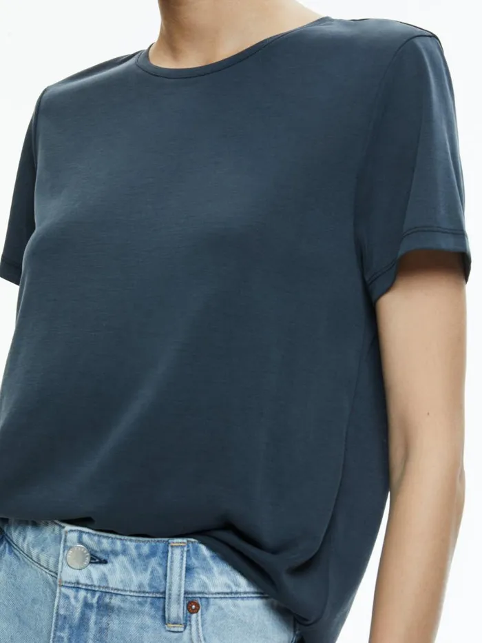 Alice Olivia PERFECT TEE Black Women Tops