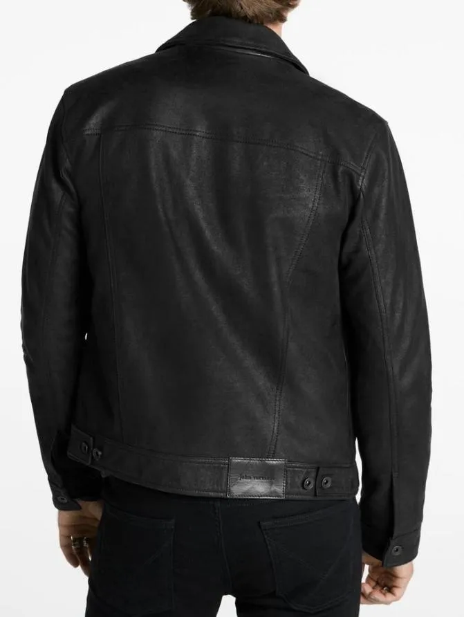 ANDREW TRUCKER Black Clothing John Varvatos Leather Jackets