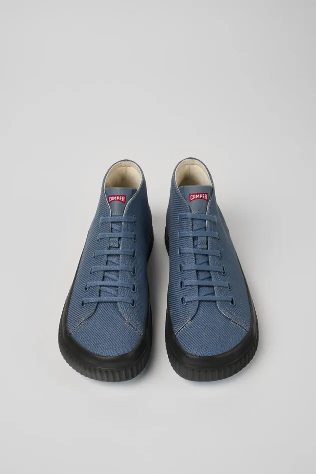 Ankle Boots Men Camper Peu Roda Gray Recycled Cotton Sneakers