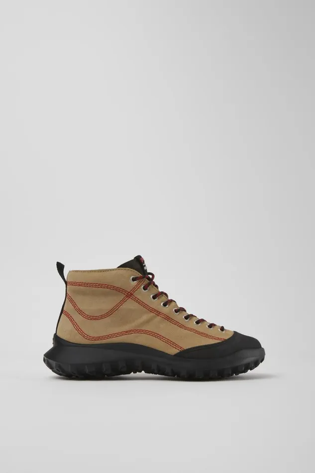 Ankle Boots Women Camper CRCLR GORETEX Beige Nubuck And Textile Sneakers Ankle Boots Women Camper CRCLR GORETEX Beige Nubuck And Textile Sneakers